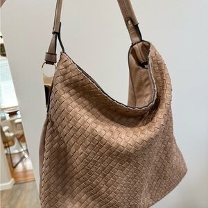 Tan Woven Hobo Women's Bag